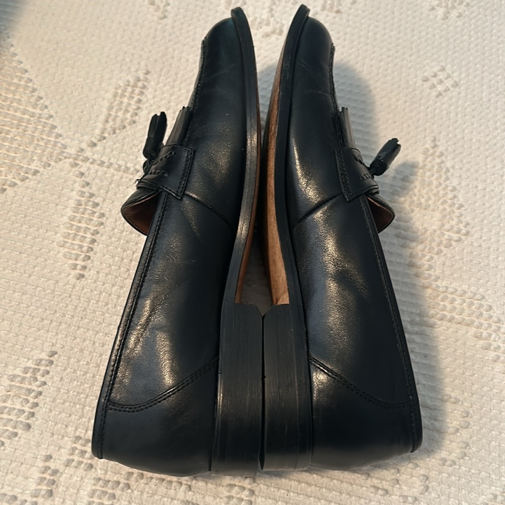 Florsheim Mens Vintage Black Tassel Leather Dress Loafer Classic Leather 7 1/2 D - Picture 7 of 8
